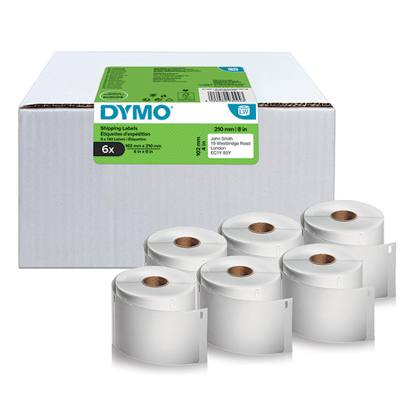 Dymo 2177565 2166659 DHL wide address labels (original Dymo) | 6-pack 089176 - 1