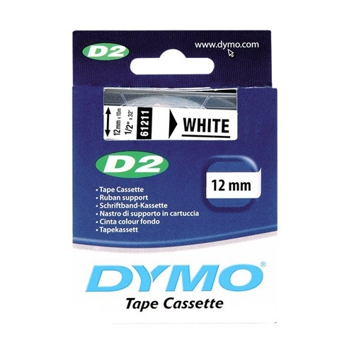 Dymo 61211 / S0721090 white tape, 12mm (original) S0721090 088806 - 1