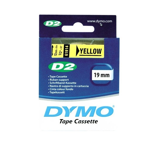 Dymo 61914 / S0721180 yellow tape, 19mm (original Dymo) 088814 - 1