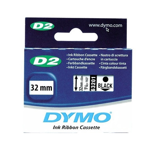 Dymo 63201 / S0721330 black ink ribbon, 32mm (original) S0721330 088802 - 1