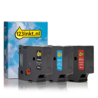 Dymo IND Rhino vinyl tape multipack, 19mm (123ink version) 1805417C 1805422C 1805436C 089237