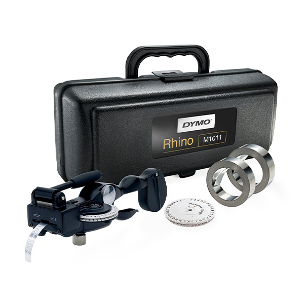 Dymo RHINO M1011 metal tape embosser case set S0720090 833359 - 2