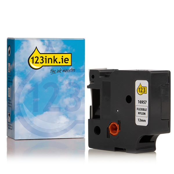 Dymo S0718040 / 16957 flexible nylon tape, 12mm (123ink version) 088529 - 1