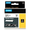 Dymo S0718100 / 18488 IND Rhino black on white flexible nylon tape, 12mm (original Dymo)