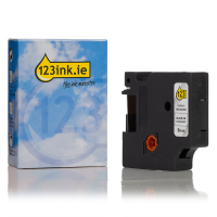 Dymo S0718160 / 18508 IND Rhino black on transparent permanent polyester tape, 9mm (123ink version) 088677