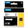 Dymo S0718220 / 18484 IND Rhino black on white permanent polyester tape, 19mm (original Dymo)