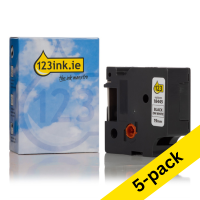 Dymo S0718620 / 18445 IND Rhino black on white vinyl tape, 19mm (123ink version) | 5-pack 653093