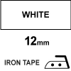 Dymo S0718850 / 18769 white iron-on tape, 12mm (123ink version)