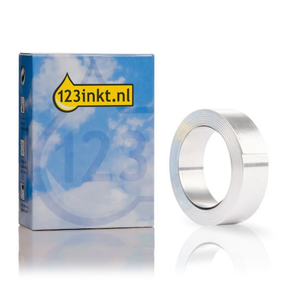Dymo S0720160 / 31000 Rhino non-adhesive silver aluminium tape, 12mm (123ink version) 31000C S0720160C 088733 - 1