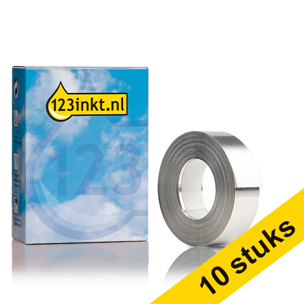 Dymo S0720180 / 35800 Rhino silver self-adhesive aluminum tape, 12mm (10-pack) (123ink version) S0720180C 650790 - 1