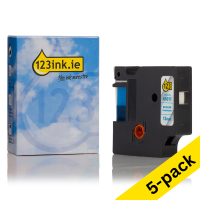 Dymo S0720510 / 45011 blue on transparent tape, 12mm (123ink version) | 5-pack