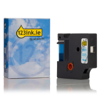 Dymo S0720510 / 45011 blue on transparent tape, 12mm (123ink version)