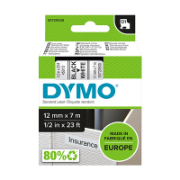Dymo S0720530 / 45013 black on white tape, 12mm (original Dymo) S0720530 088206