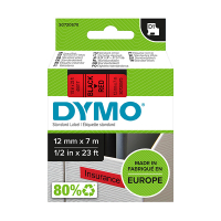 Dymo S0720570 / 45017 black on red tape, 12mm (original Dymo) S0720570 088214