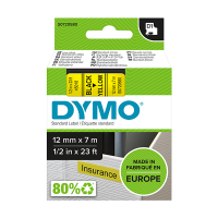 Dymo S0720580 / 45018 black on yellow tape, 12mm (original Dymo) S0720580 088216