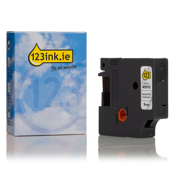 Dymo S0720670 / 40910 black on transparent tape, 9mm (123ink version) S0720670C 088101 - 1