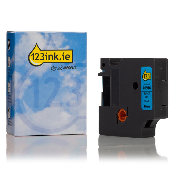 Dymo S0720710 / 40916 black on blue tape, 9mm (123ink version) S0720710C 088113 - 1
