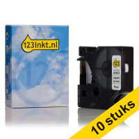Dymo S0720780 / 43613 black on white tape, 6mm (10-pack) (123ink version) S0720780C 650782