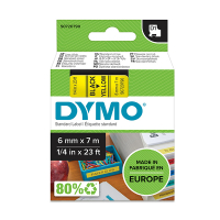 Dymo S0720790 / 43618 black on yellow tape, 6mm (original Dymo) S0720790 088004