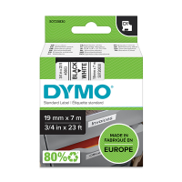 Dymo S0720830 / 45803 black on white tape, 19mm (original Dymo) 088402