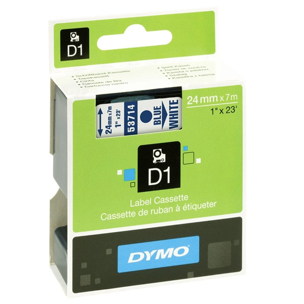 Dymo S0720940 / 53714 blue on white tape, 24mm (original Dymo) S0720940 088424 - 1