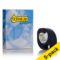 Dymo S0721530 / 12267 transparent plastic tape, 12mm (5-pack) (123ink version)  650517