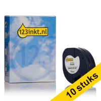 Dymo S0721610 / 91201 white plastic tape, 12mm (10-pack) (123ink version)