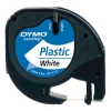 Dymo S0721610 / 91201 white plastic tape, 12mm (original Dymo) S0721610 088302 - 1