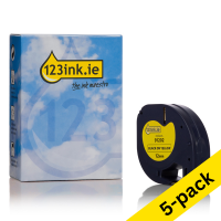 Dymo S0721620 / 91202 yellow plastic tape, 12mm (123ink version) | 5-pack