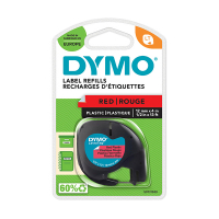 Dymo S0721630 / 91203 red plastic tape, 12mm (original Dymo) 088306