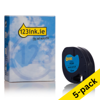Dymo S0721650 / 91205 blue plastic tape, 12mm (123ink version) | 5-pack