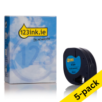 Dymo S0721650 / 91205 blue plastic tape, 12mm (5-pack) (123ink version)  650565
