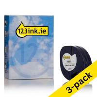 Dymo S0721660 / 91221 white plastic tape, 12mm (123ink version) | 3-pack 088322