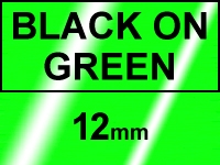 Dymo S0721740 / 91209 metallic green tape, 12mm (123ink version) S0721740C 088317