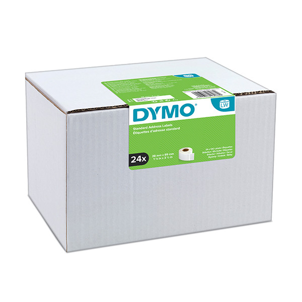 Dymo S0722360 / 13188 / 99010 standard address labels multipack, (24-pack) (original) S0722360 088544 - 1