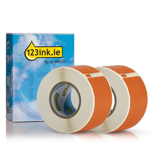 Dymo S0722370 / 99010 orange address labels 2-pack (123ink version) 089362 - 1