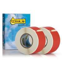 Dymo S0722370 / 99010 red address labels 2-pack (123ink version) 089361