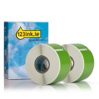 Dymo S0722400 / 99012 green wide address labels (2-pack) (123ink version) 089365