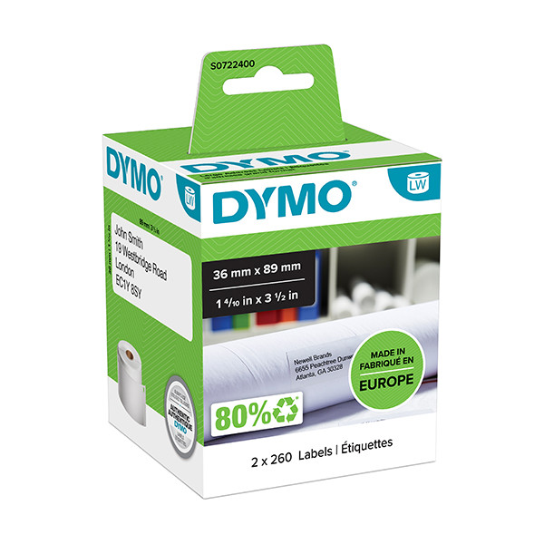 Dymo S0722400 / 99012 large address labels (original) S0722400 088504 - 1