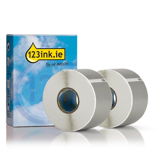 Dymo S0722400 / 99012 silver wide address labels (2-pack) (123ink version) 089368 - 1