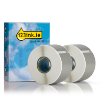 Dymo S0722400 / 99012 silver wide address labels (2-pack) (123ink version) 089368