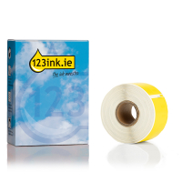 Dymo S0722400 / 99012 wide yellow address labels, 2 rolls (123ink version) S0722400C 089268