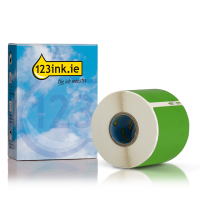 Dymo S0722430 / 99014 green shipping and name badge labels (123ink version) 089370