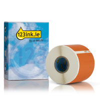 Dymo S0722430 / 99014 orange shipping and name badge labels (123ink version) 089373