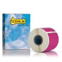 Dymo S0722430 / 99014 pink shipping and name badge labels (123ink version) 089375