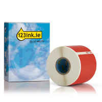 Dymo S0722430 / 99014 red shipping and name badge labels (123ink version) 089371