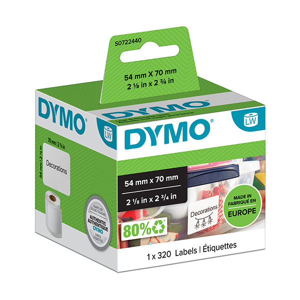 Dymo S0722440 / 99015 large multi-purpose labels (original Dymo) 088510 - 1