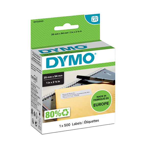 Dymo S0722520 / 11352 return address labels (original) S0722520 088516 - 1