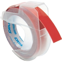 Dymo S0898150 white on red embossing tape, 9mm (original Dymo) S0898150 088444