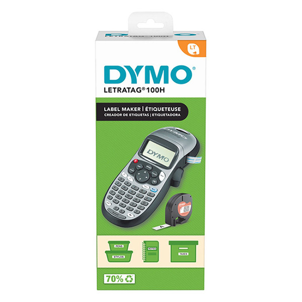 Dymo silver LetraTag LT-100H lettering system 2174577 833425 - 3